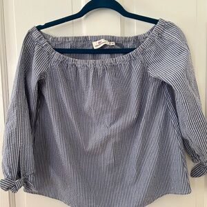 Vineyard Vines Blue and White Striped Blouse